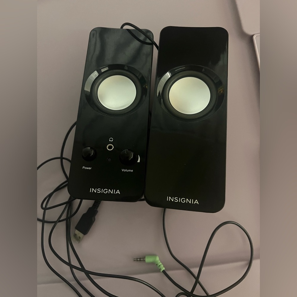 Insignia Black USB-Powered Computer Speakers